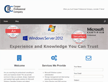 Tablet Screenshot of cooperpro.com